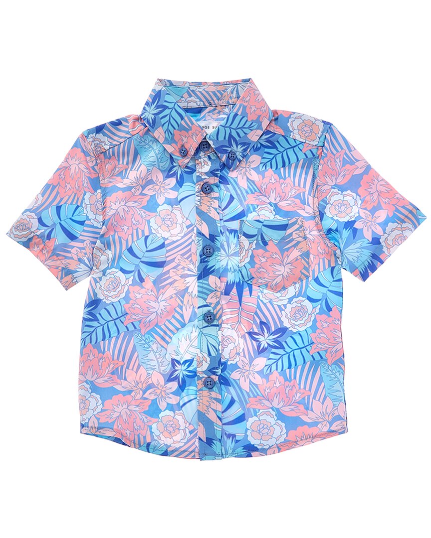 

Винтажная летняя рубашка на пуговицах VINTAGE SUMMER, мультиколор
