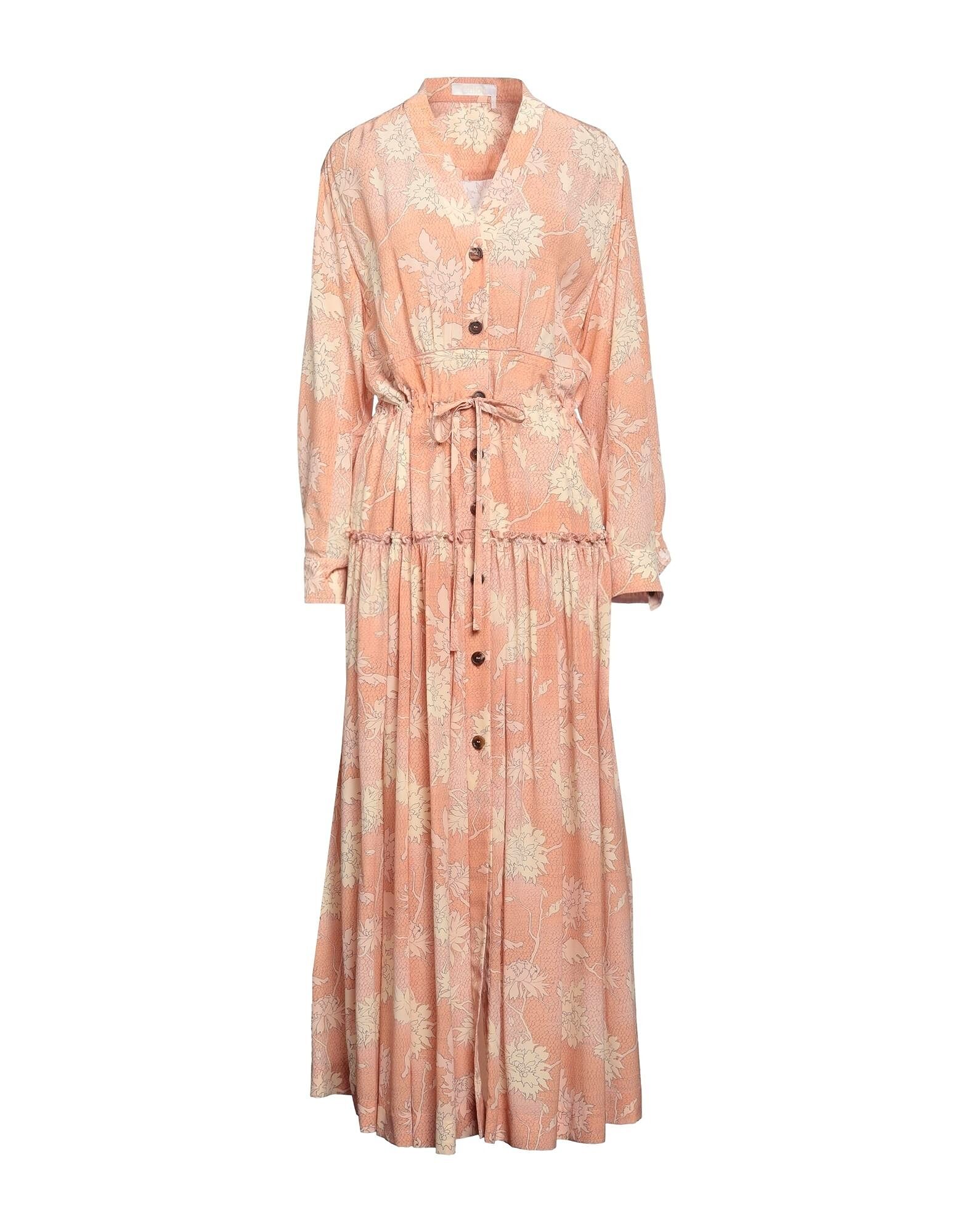 

Макси платье Chloé, бледно-розовый