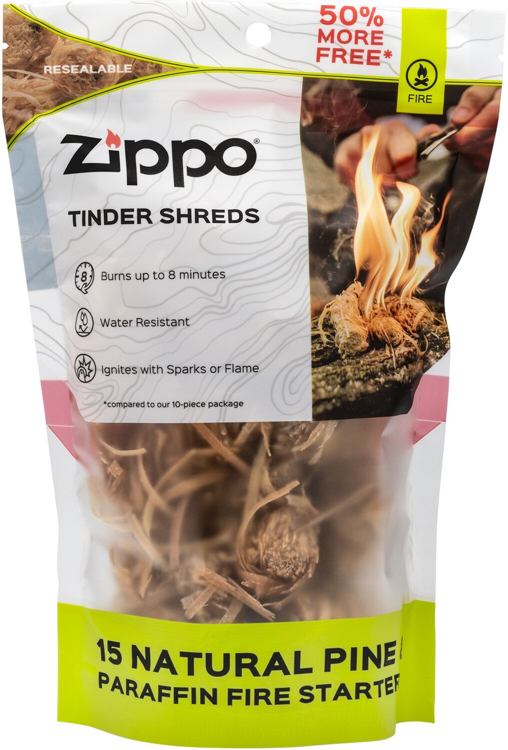 

Огниво Tinder Shreds — упаковка из 15 шт. Zippo