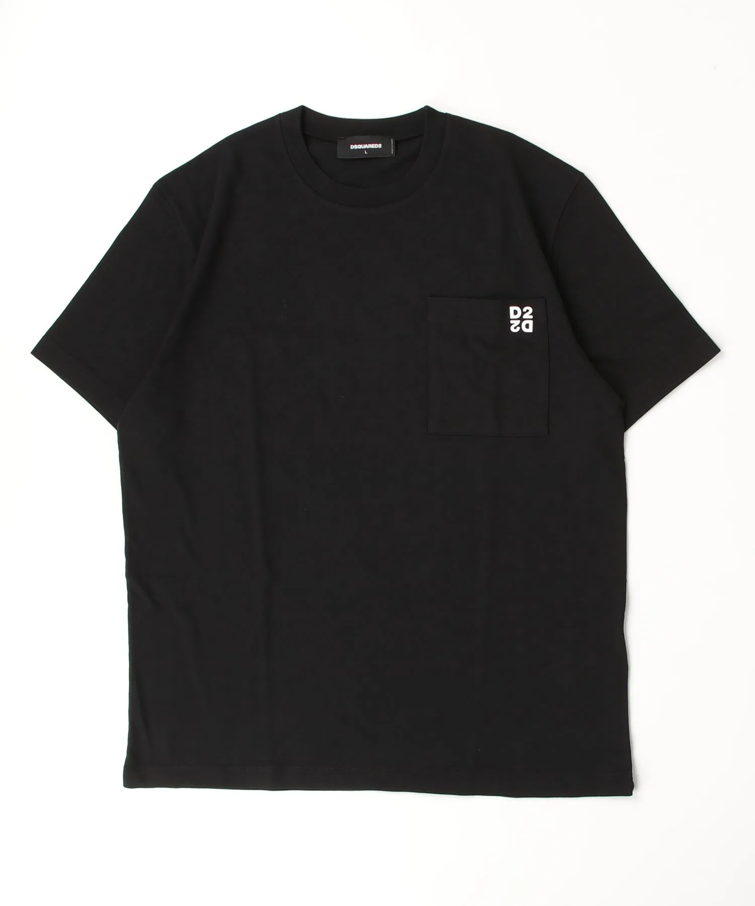 Унисекс футболка из хлопка DSQUARED2 Regular Fit с логотипом бело-чёрная — фото 4