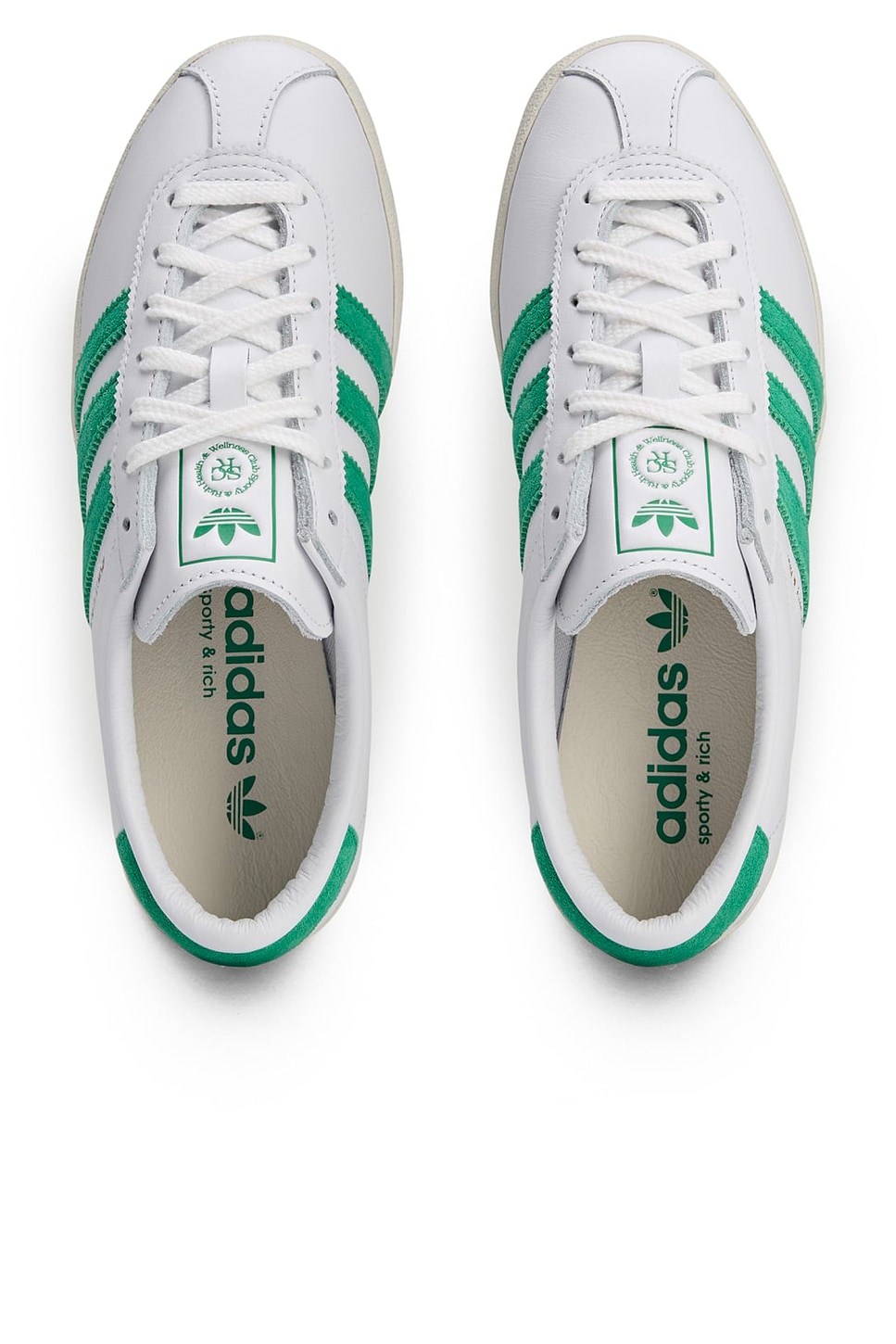 Спортивные кроссовки Sporty & Rich Blanc Adidas Originals, Ftwr White, Off White, & Court Green — фото 4