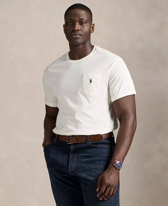 

Мужская футболка с карманом Big & Tall Polo Ralph Lauren, белый