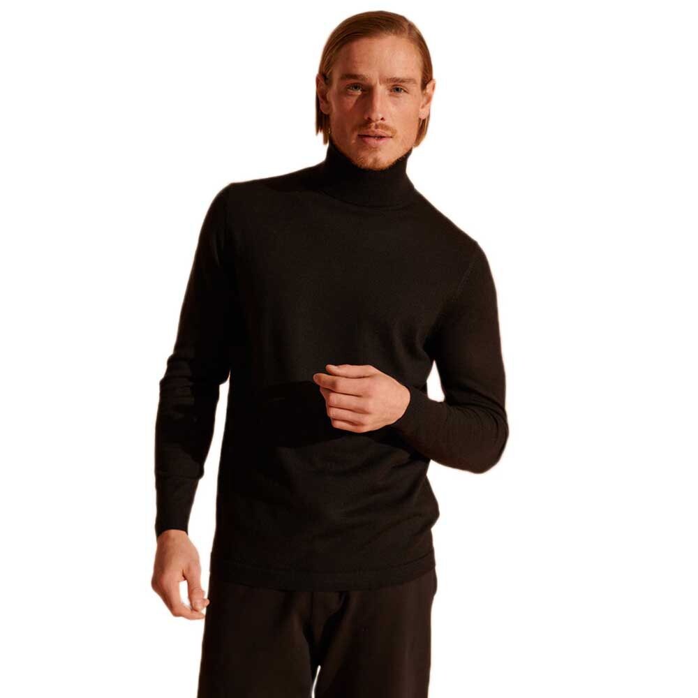 

Свитер Superdry Merino Rollneck, черный