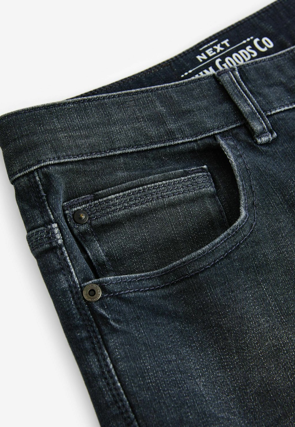 Джинсы зауженного кроя SOFT TOUCH AUTHENTIC Next, серый — фото 3