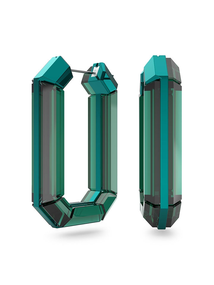 

Серьги-кольца с кристаллами Swarovski