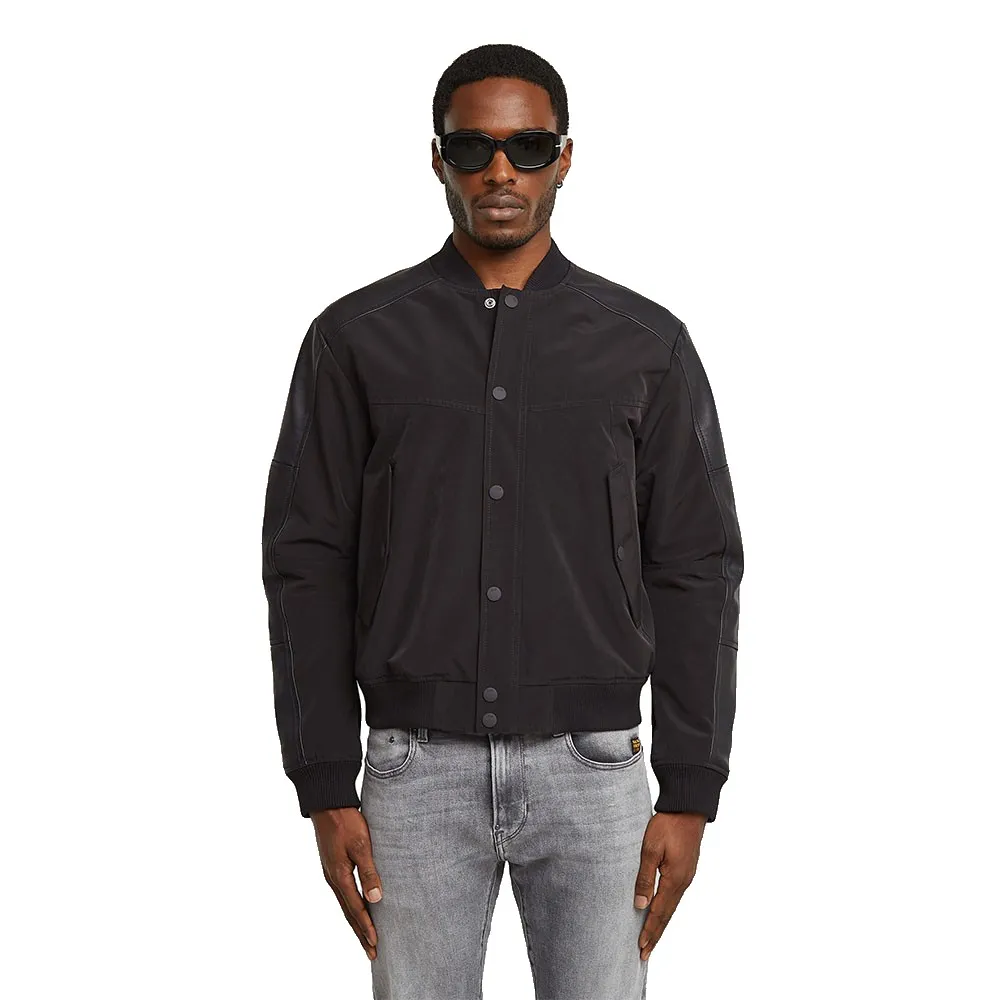 

Куртка G-Star Varsity leather, черный