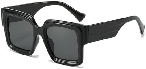 

Солнцезащитные очки большого размера 2027 года, двухцветные, для женщин, ретро-градиентные, с защитой от УФ-излучения UV400, для мужчин MTZJH, Black Gray