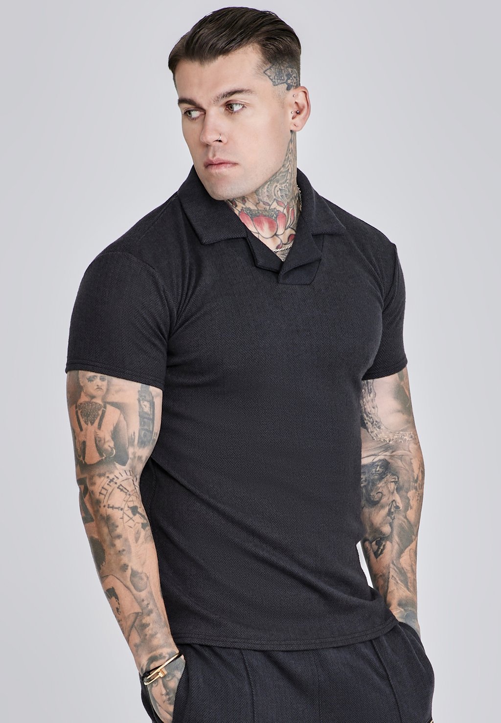 

Рубашка поло SIKSILK, черный
