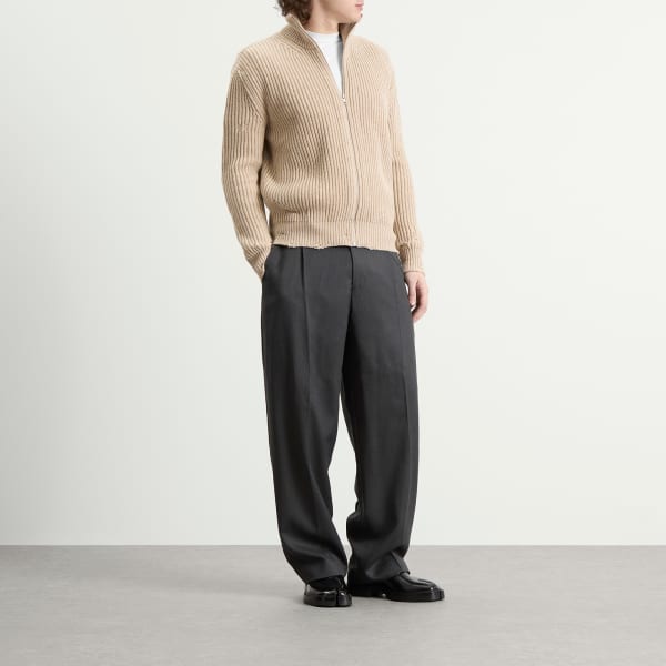 Mm6 Maison Margiela Мятная ребристая отделка, застежка-молния — фото 4