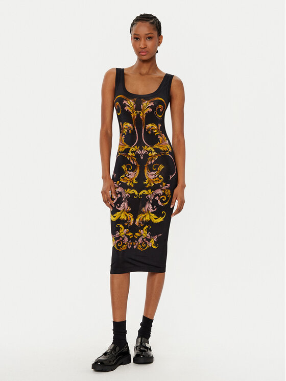 

Платье облегающего кроя для повседневной носки 78HAO9P6 Versace Jeans Couture, черный