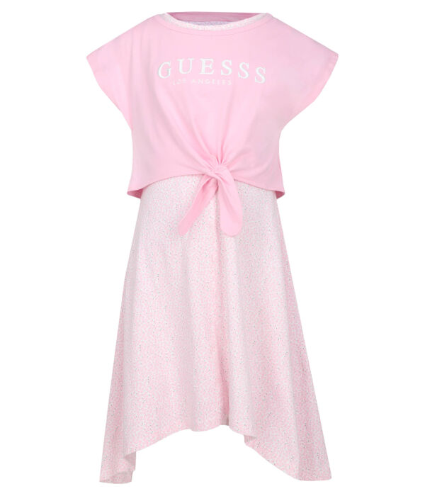 

Платье из эластичного джерси Guess, розовый