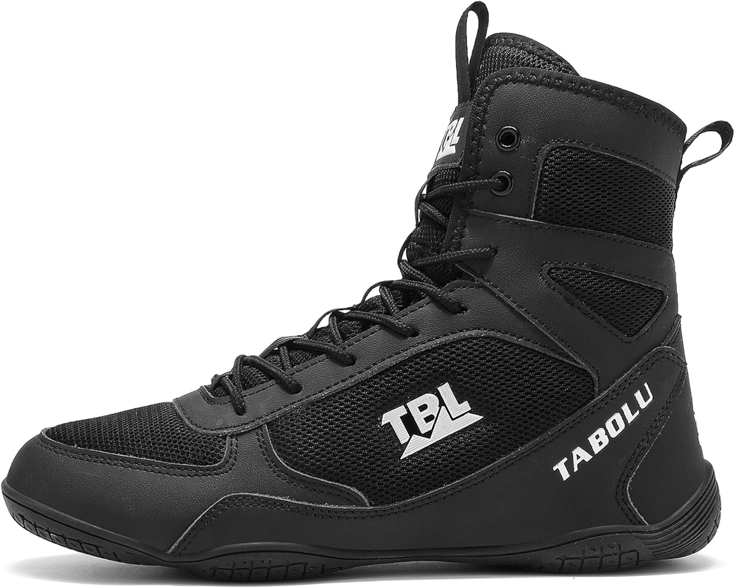 

Мужские высокие боксерские кроссовки - дышащий сетчатый верх, резиновая подошва для максимальной стойкости, поддержки и сцепления - легкие спортивные Missletty, черный