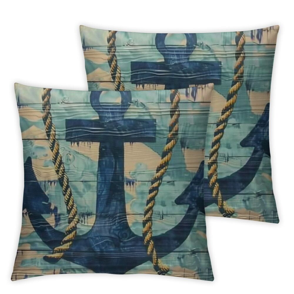 

Декоративные подушки Chilfamy 2 шт, темно-синий