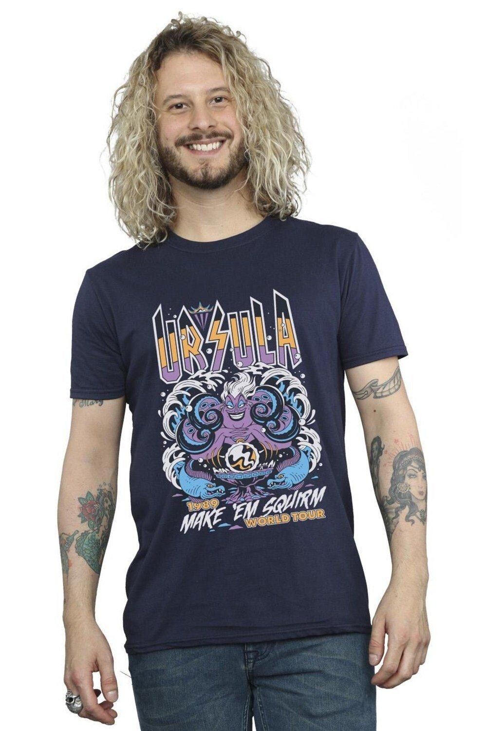 

Футболка «Злодеи: Урсула заставляет их извиваться» Disney, темно-синий