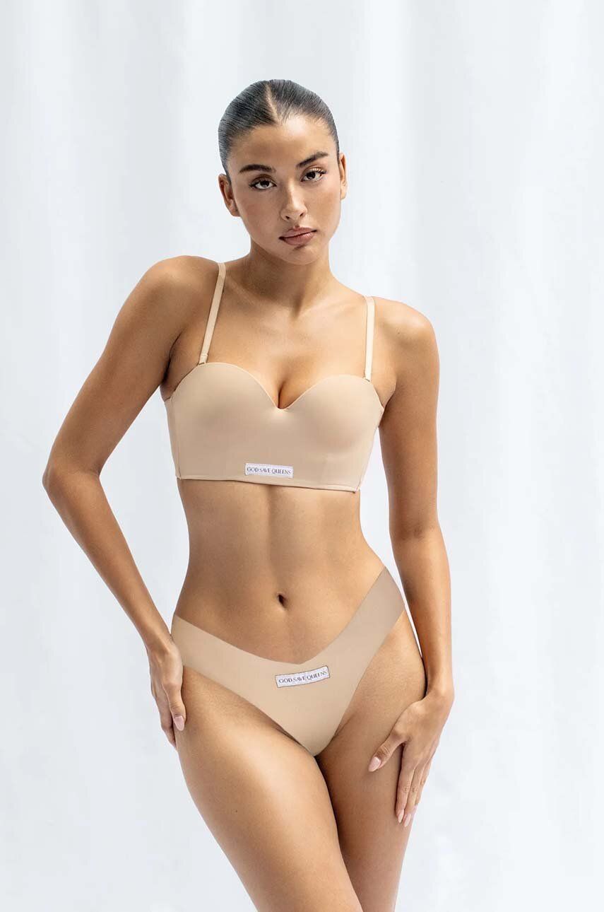 

Бразильские трусы SECOND SKIN PANTY BRAZILIAN GOD SAVE QUEENS, бежевый