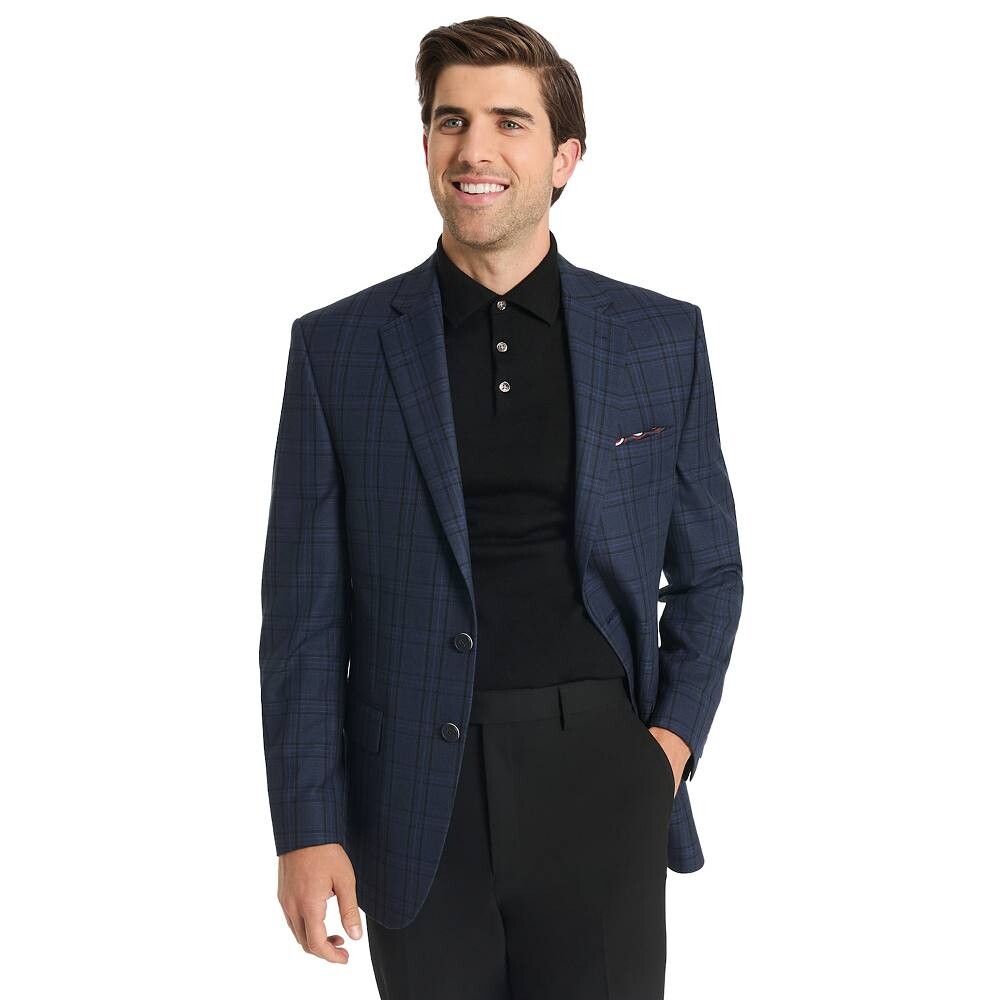 

Мужское модное спортивное пальто Ben Sherman, цвет Blue Black Plaid