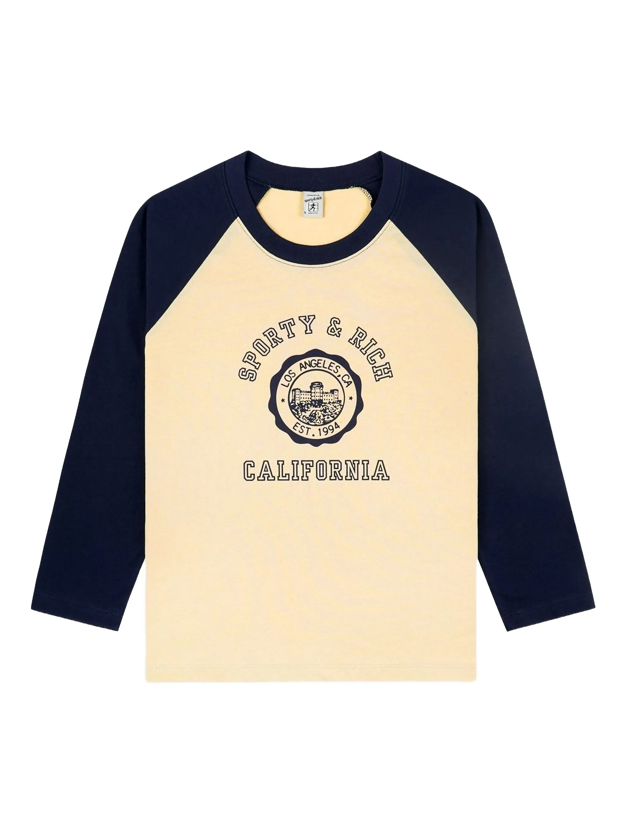 

Футболка California Emblem Sporty & Rich, бежевый