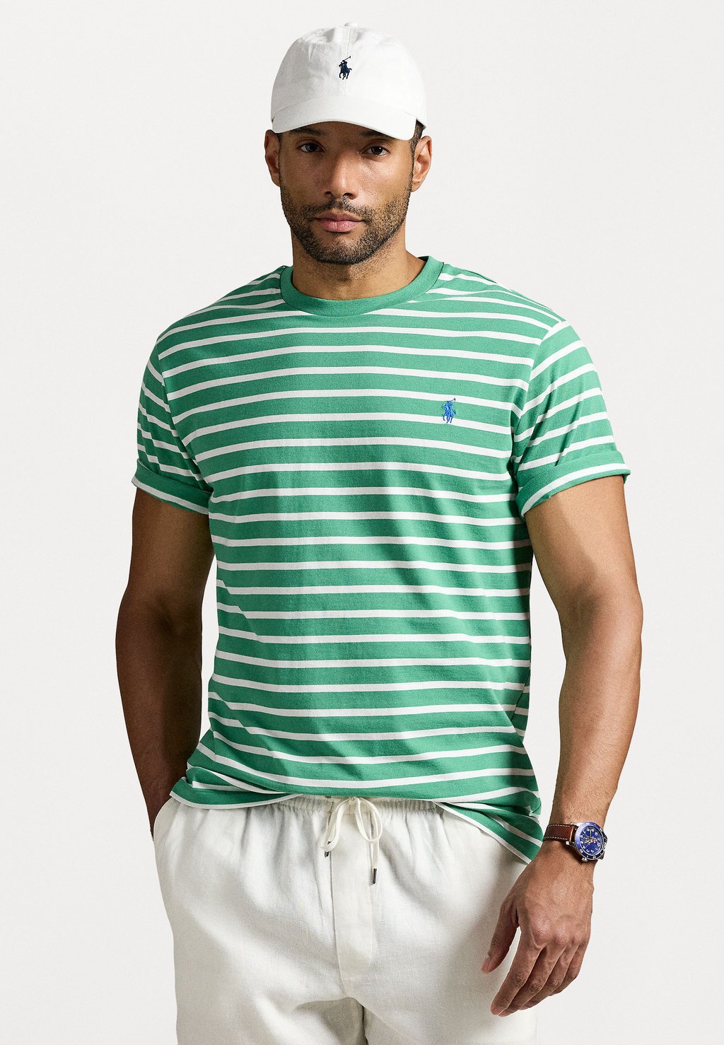 

Футболка с принтом Polo Ralph Lauren Big & Tall, зеленый