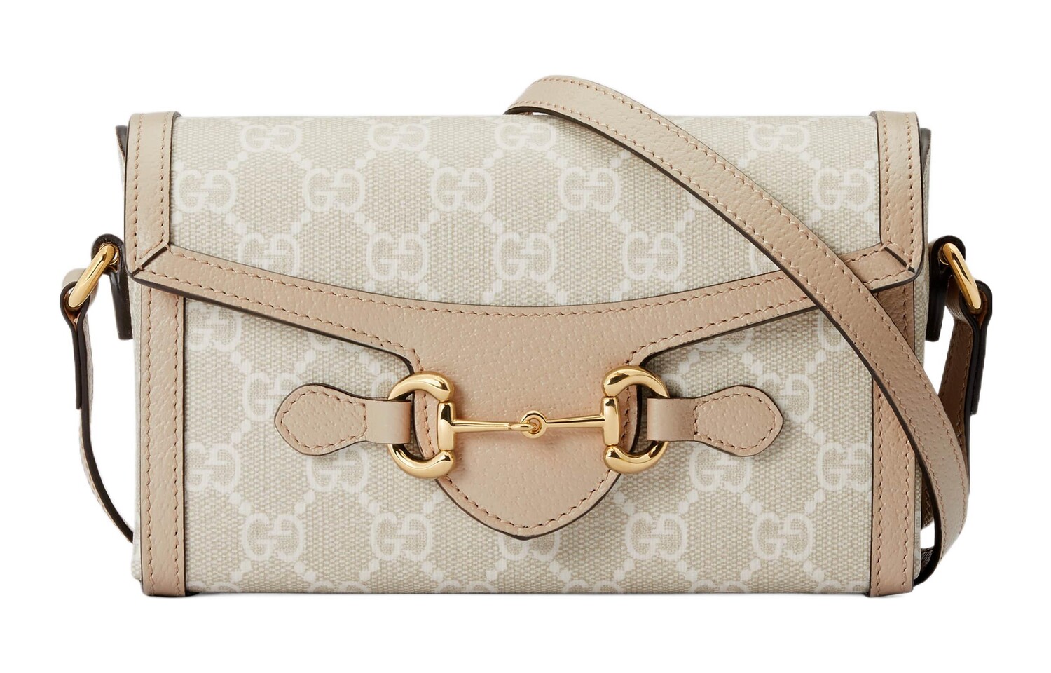 

Женская сумка через плечо Gucci Horsebit 1955, бежевый