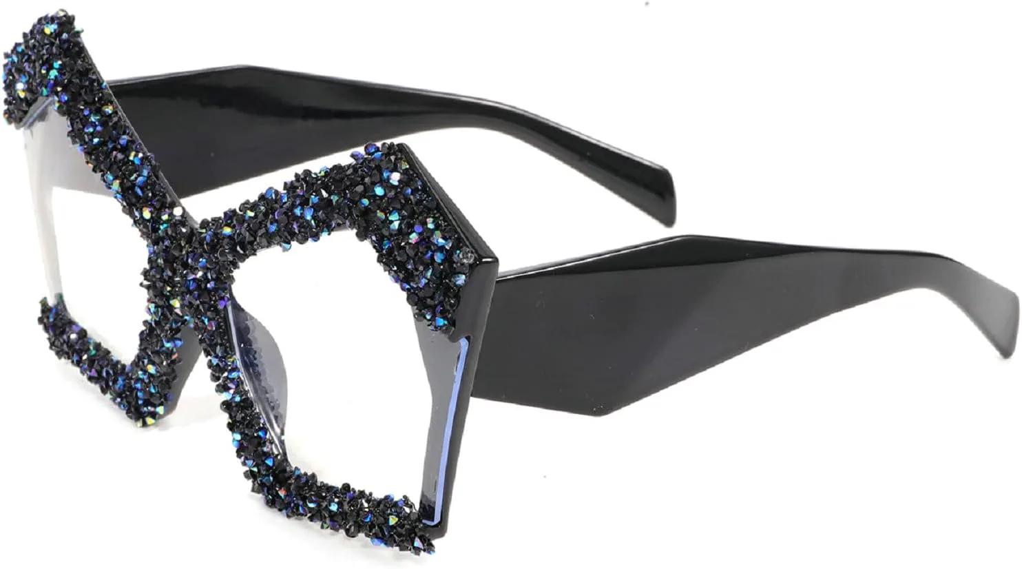 

Роскошные солнцезащитные очки Melrose «кошачий глаз» с бриллиантами и стразами, защита от ультрафиолета UV400, модные солнцезащитные очки-маска 9618, Black Ab