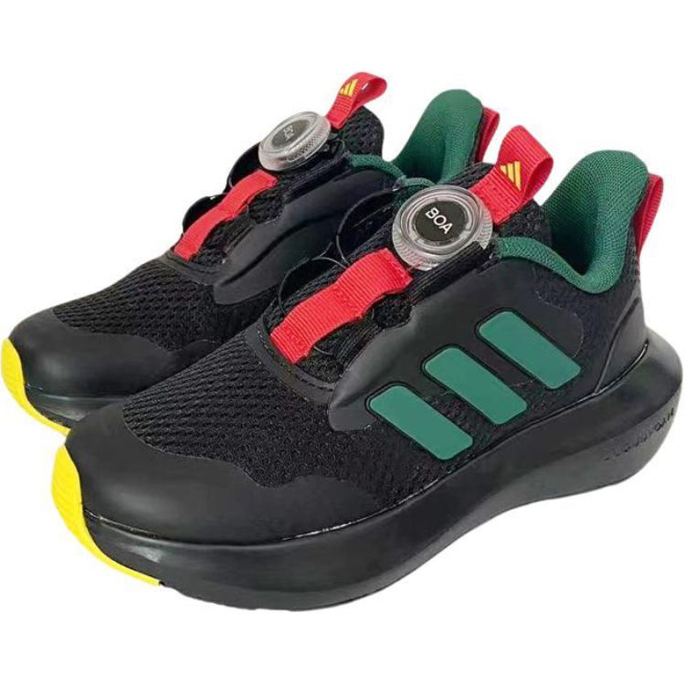 Детские кроссовки FORTARUN 3.0 с низким верхом, устойчивые к истиранию Adidas, черный — фото 3