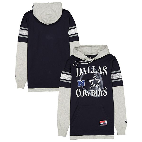 

Мужская синяя толстовка с капюшоном dallas cowboys twofer New Era, Синий, Мужская синяя толстовка с капюшоном dallas cowboys twofer New Era