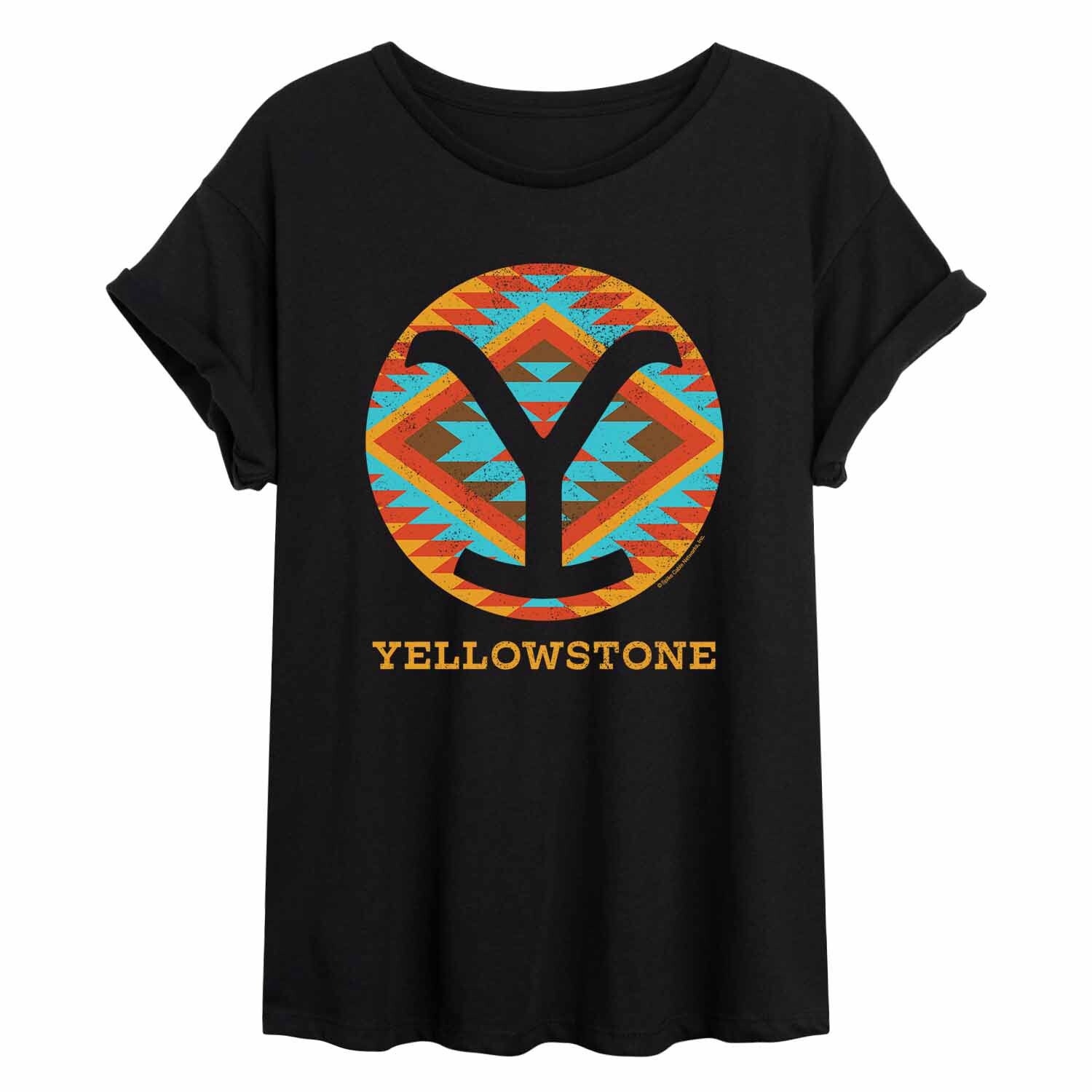 

Детская струящаяся футболка Yellowstone Southwest с узором Y Brand Licensed Character
