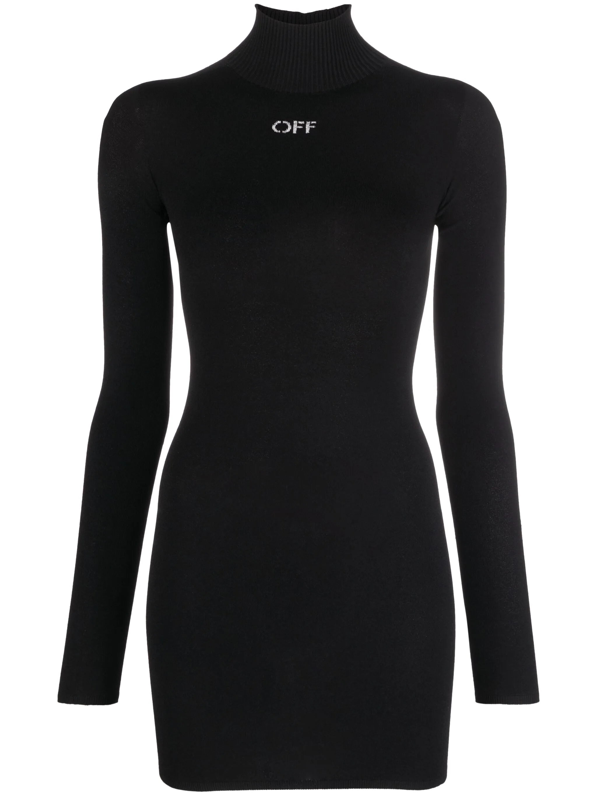 

Платье-рубашка с декорированным логотипом Off-White, черный