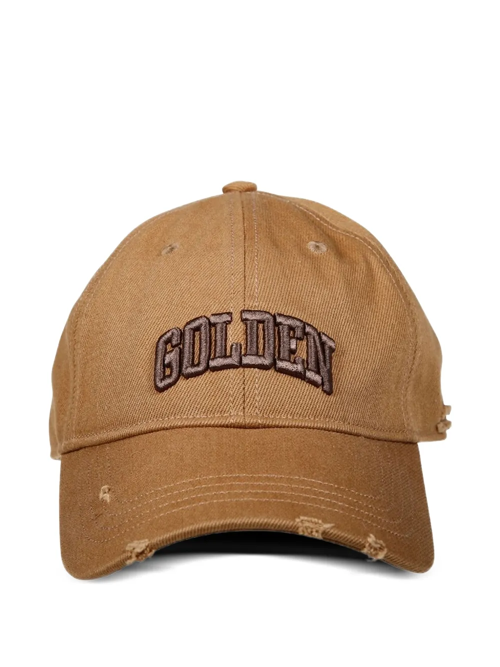 

Кепка с вышитым логотипом и эффектом потертости GOLDEN GOOSE, нейтральный