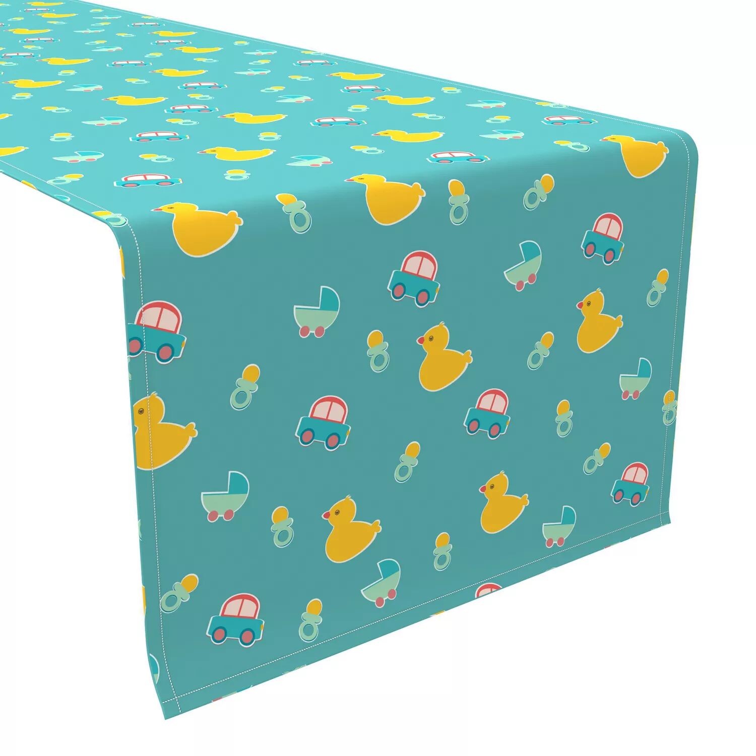 

Настольная дорожка, 100 % хлопок, 16x108 дюймов, дизайн Little Ducks