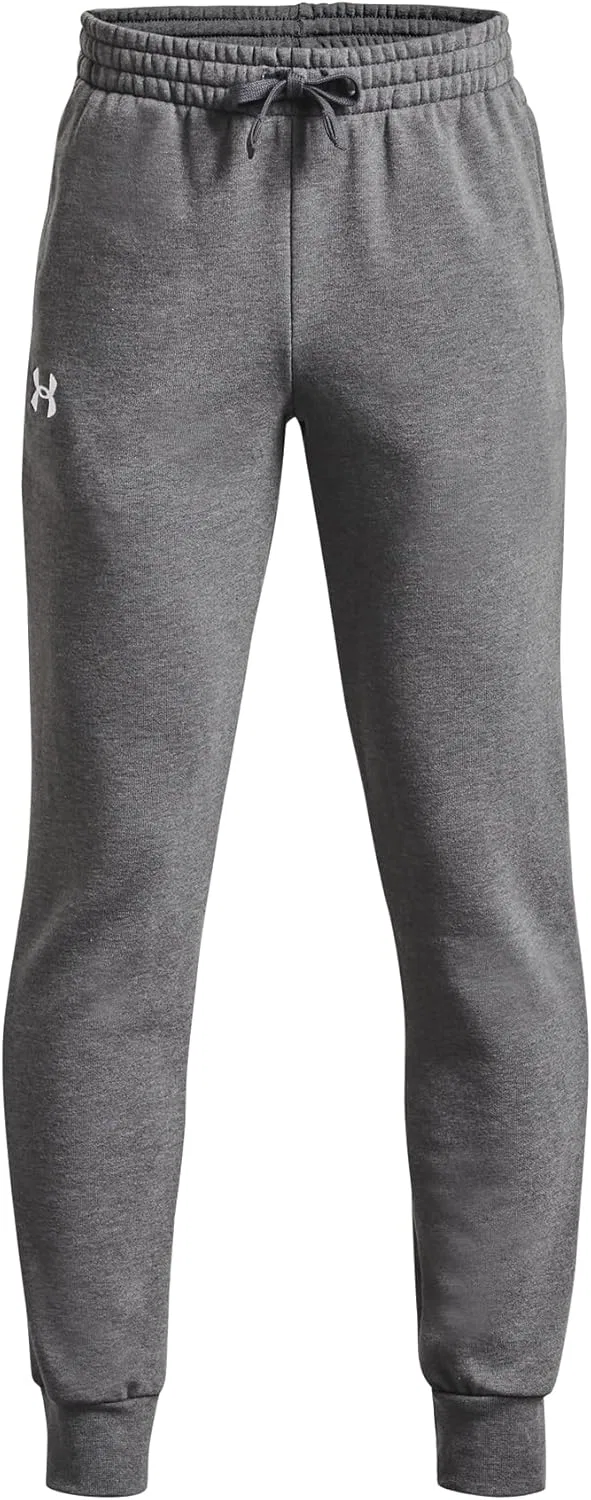 Спортивные брюки с утеплённым флисом Under Armour, цвет Castlerock Light Heather / White