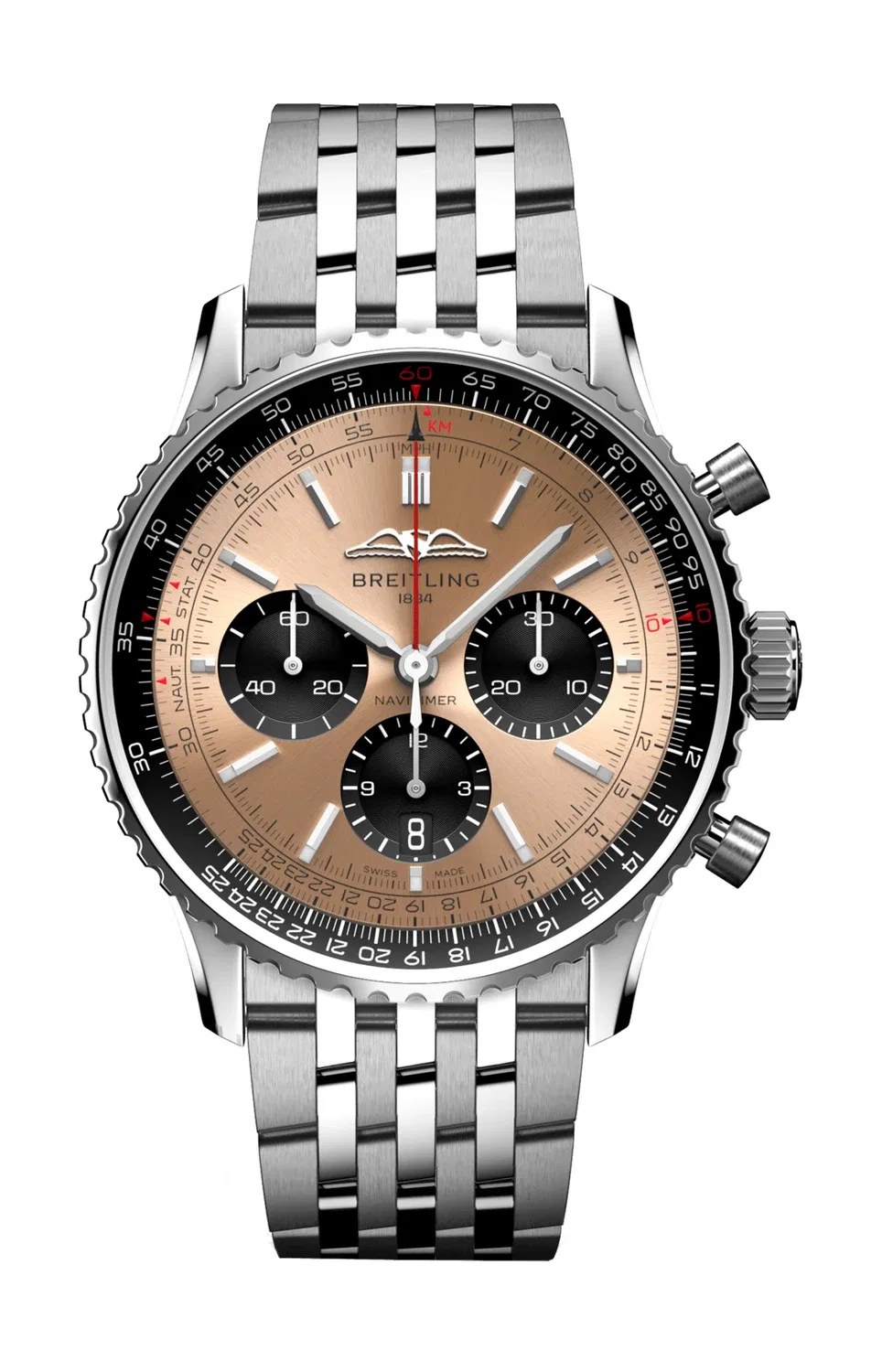 NAVITIMER B01 ХРОНОГРАФ 43 - AB0138241K1A1 BREITLING, желтый