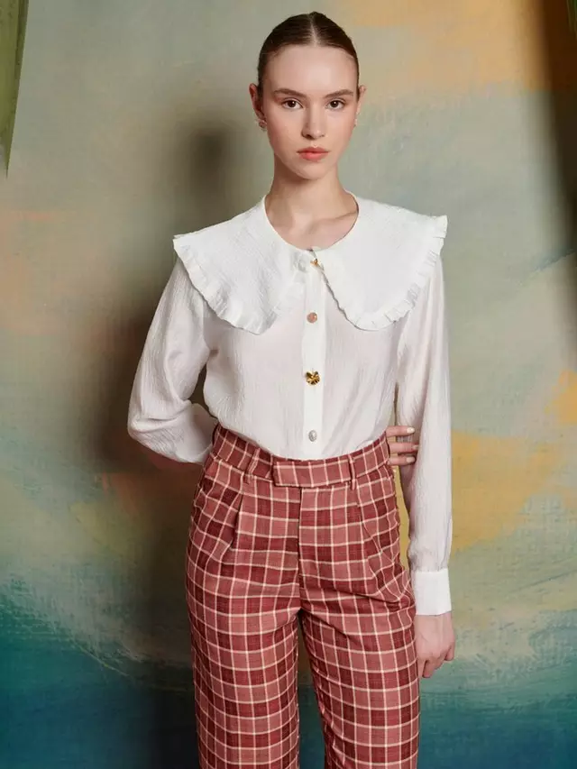 

Рубашка Sister Jane Royale Mixed Button, белый