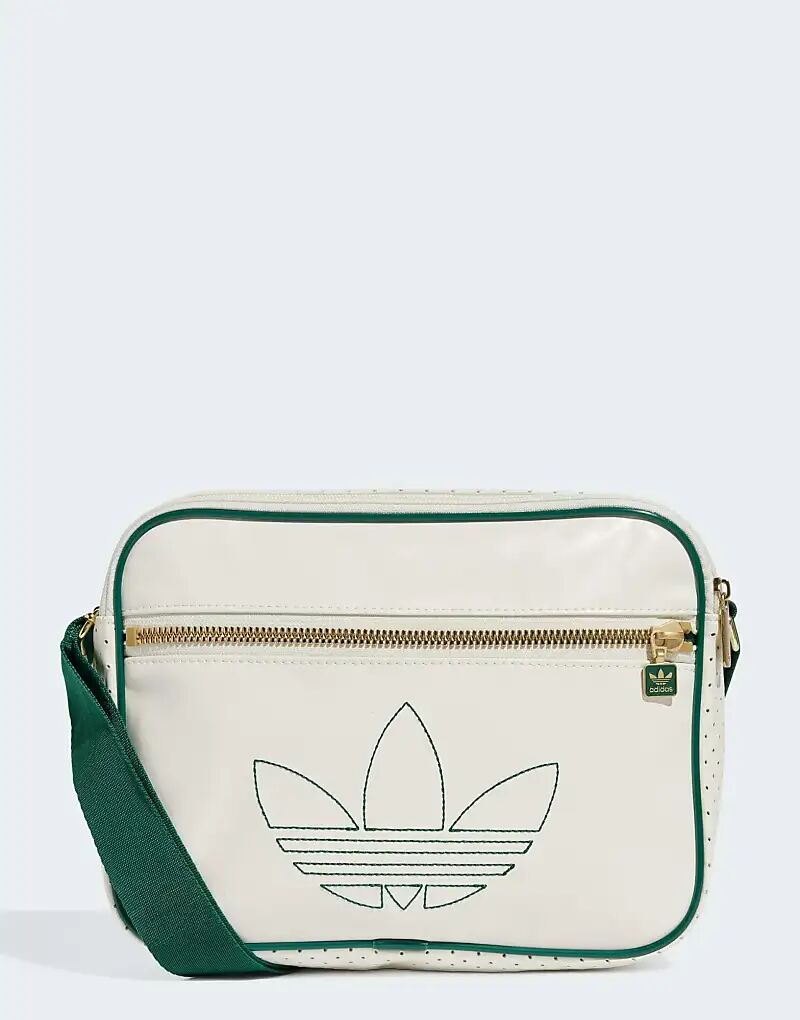 

adidas Originals – Airliner – Сумка в цвете Off White / College Green, Белый, adidas Originals – Airliner – Сумка в цвете Off White / College Green