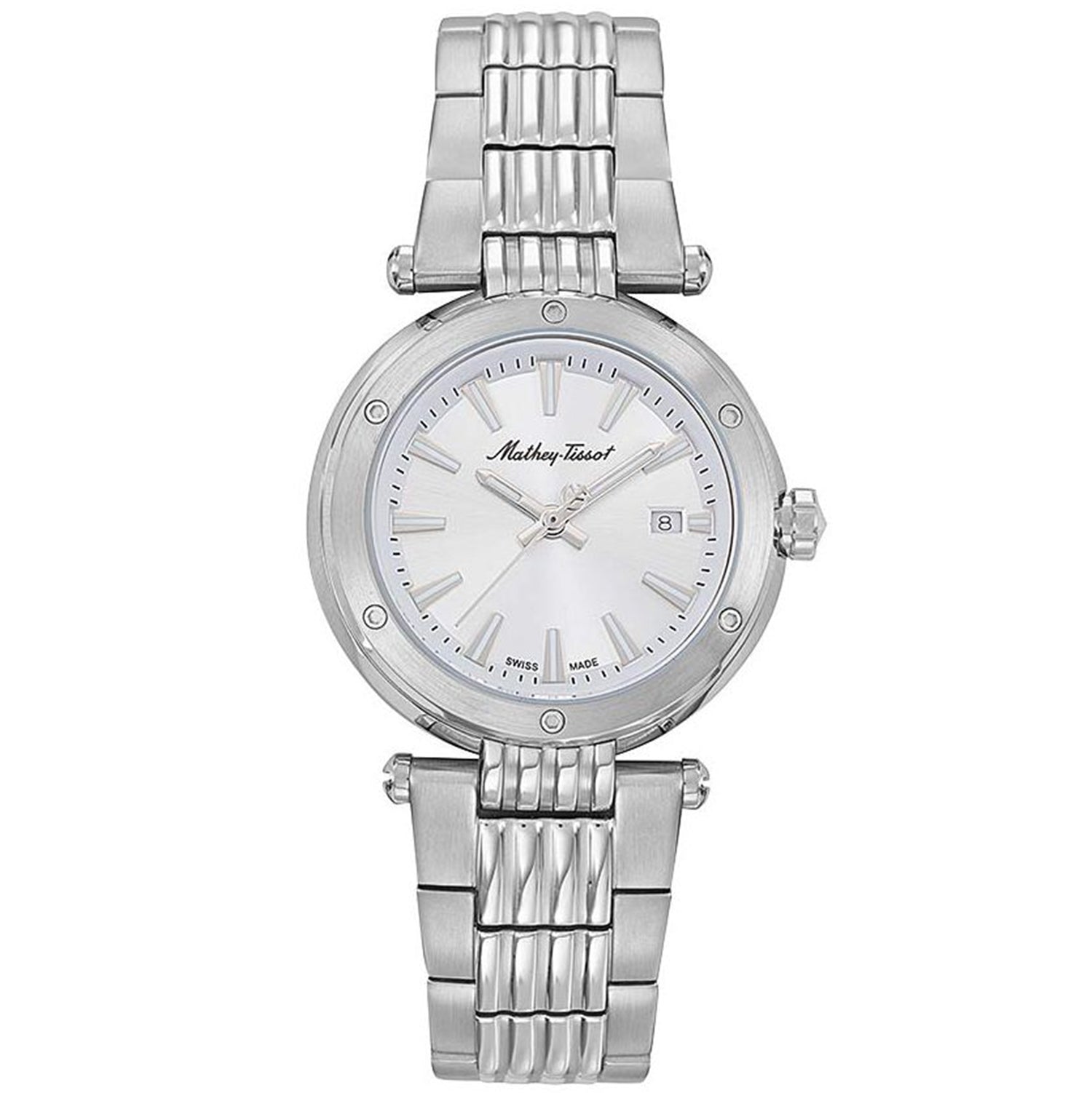 

Женские часы Mathey Tissot Neptune с серебристым циферблатом, серебряный
