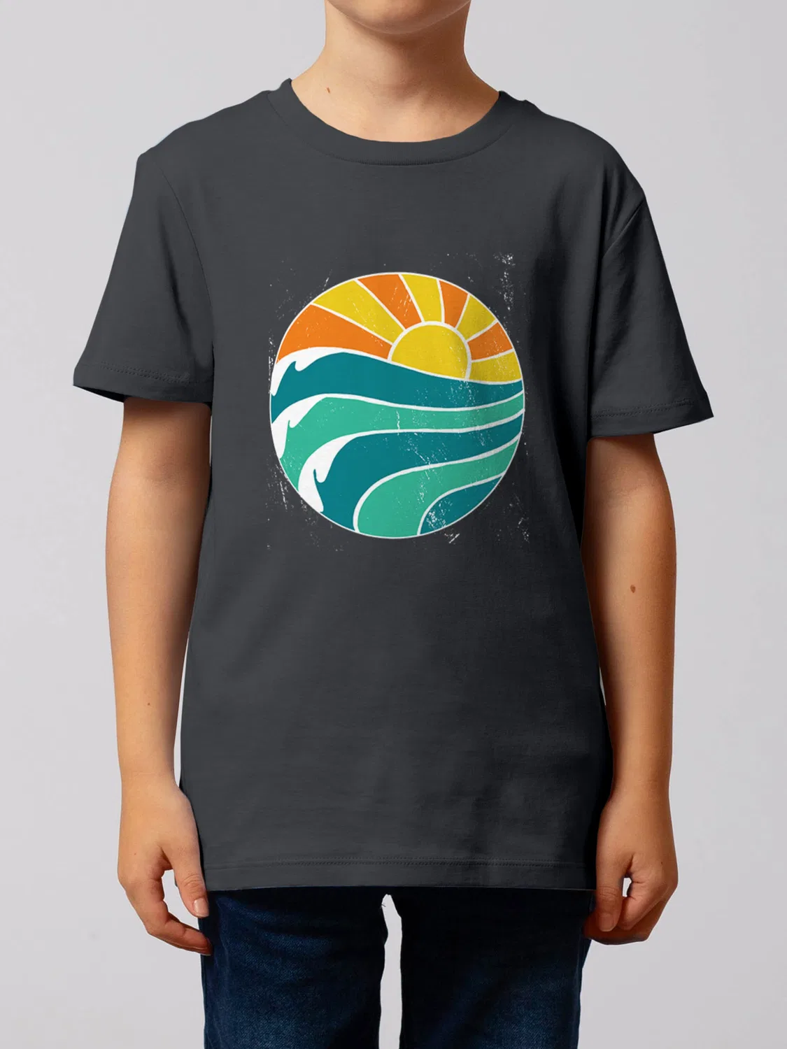 Футболка 'Summer Sun' Watabout.Kids, Anthracite — фото 2