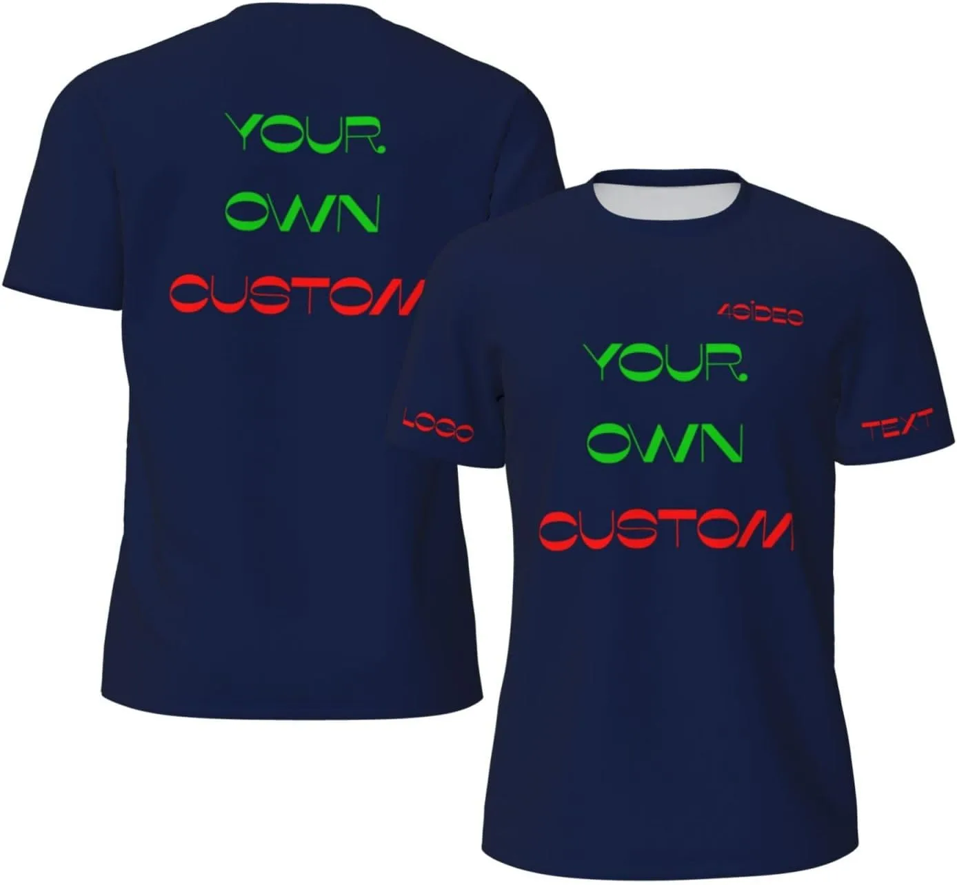 

Футболка Custom с принтом на 4 сторонах