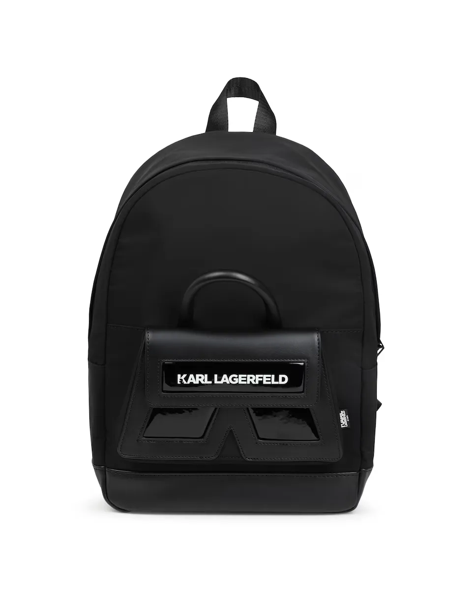 

Черный рюкзак для девочки из полиэстера Karl Lagerfeld Kids