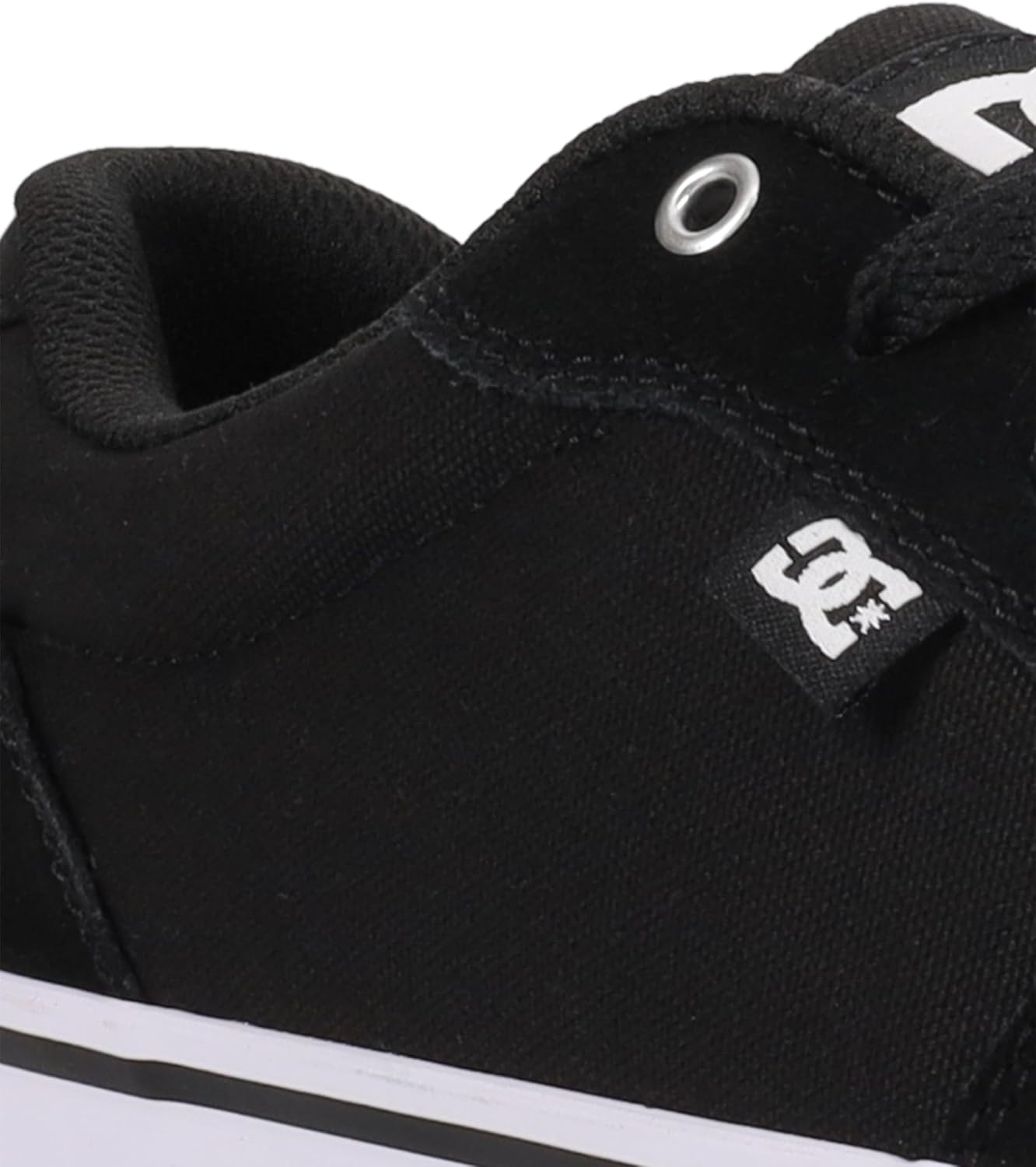 Мужские кеды DC Anvil для повседневной носки и скейтбординга DC Shoes, черно-белый — фото 2