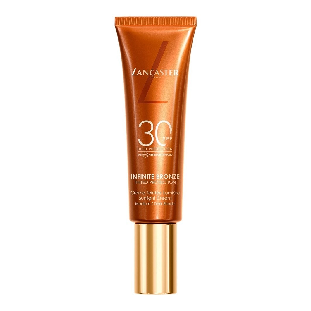 

Тональный крем для лица sun beauty infinite bronze spf 30 Lancaster, medium/dark shade, объем 50 мл