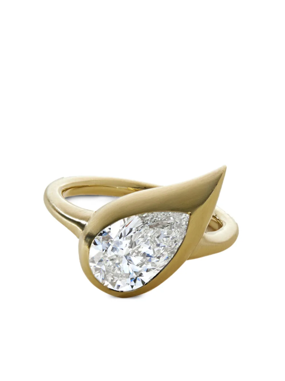 

Кольцо Mika из желтого золота с бриллиантами Jewels Aficionado, золотой