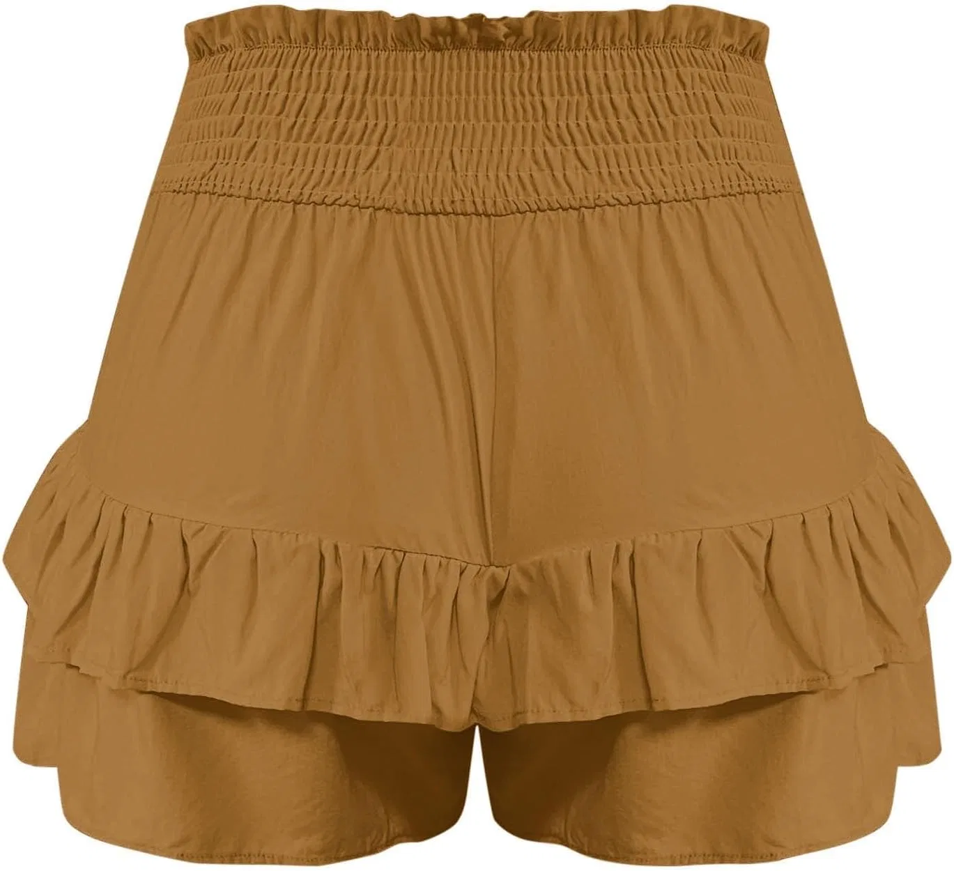 Женские шорты для активного отдыха с высокой талией, цвет A04_khaki — фото 4