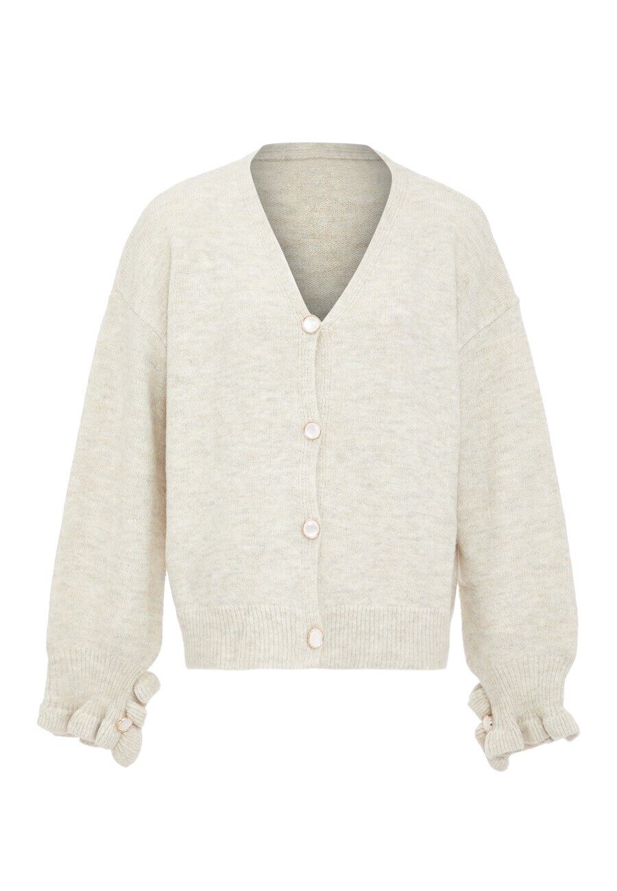 

Кардиган aleva Knit Cardigan, светло-бежевый