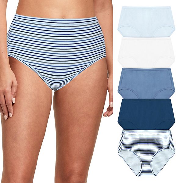 

Женские трусы Comfortsoft 5 шт 40w5cs Hanes, Blue Stripe Asst