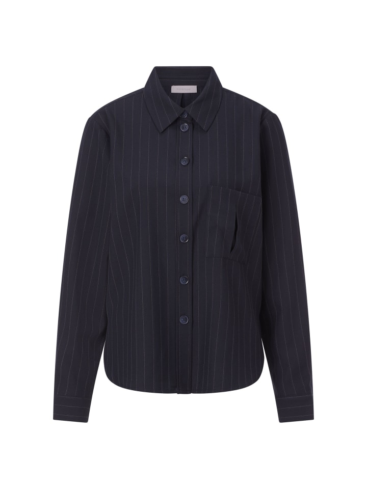 

Блузка в тонкую полоску темно-синего цвета Rich & Royal