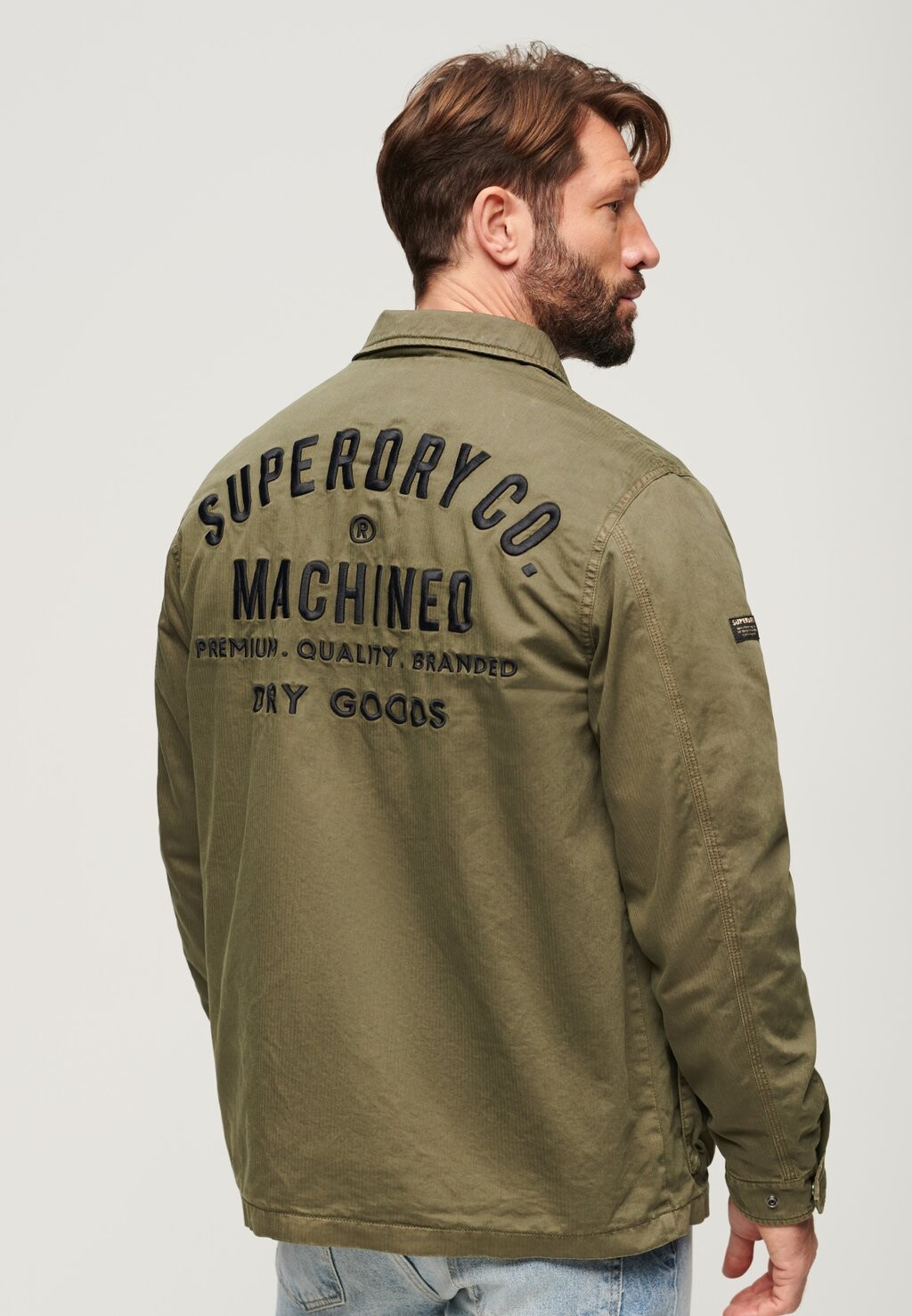 

Демисезонная куртка MILITARY M65 EMBROIDERED Superdry, цвет surplus goods olive green