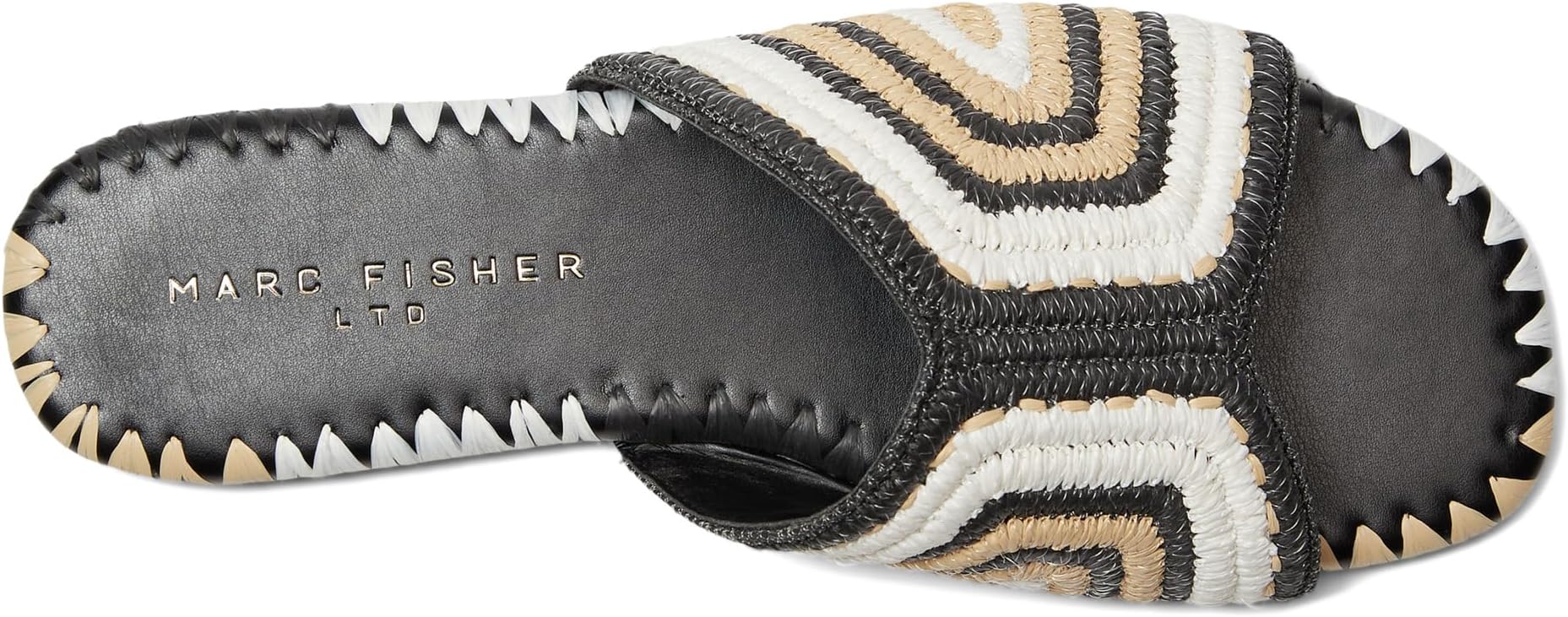 Сандалии Marc Fisher LTD Nottie, цвет Black/Cream/Natural Multi — фото 2