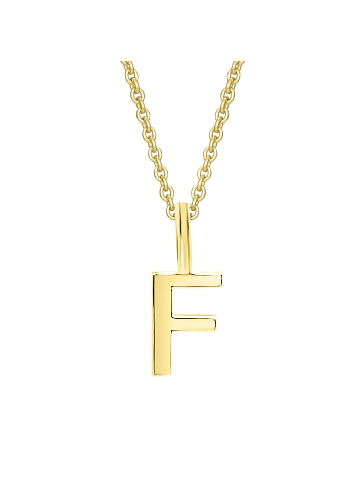 

ONE ELEMENT Подвеска в виде буквы F из желтого золота 333 пробы