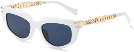 

Солнцезащитные очки Polygon 2027 для женщин, градиентные, с защитой от УФ-излучения UV400; солнцезащитные очки для мужчин с металлическими цепочками на дужках MTZJH, 6