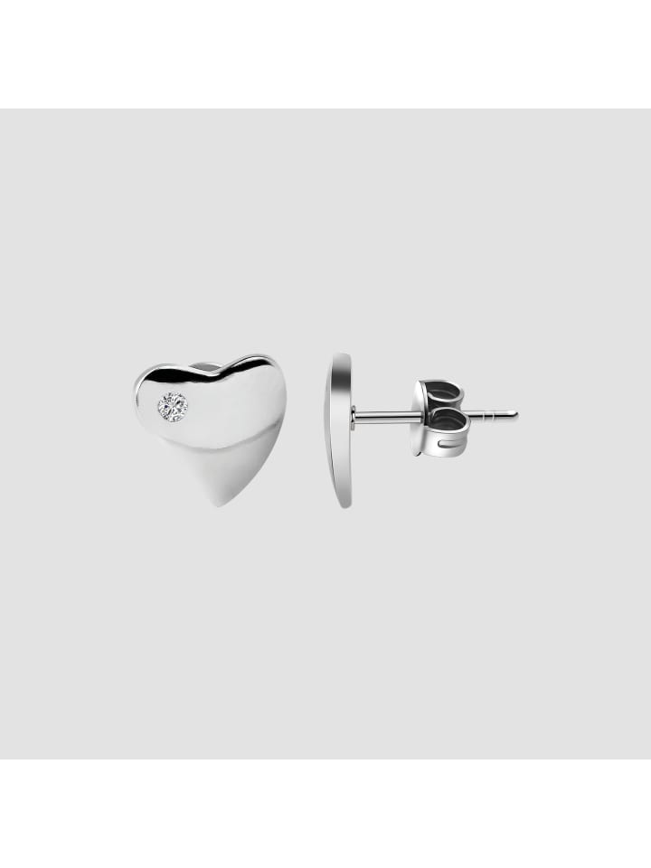 

Adeliás Женские серьги - серьги-гвоздики из серебра 925 пробы с кубическим цирконием в серебряной оправе